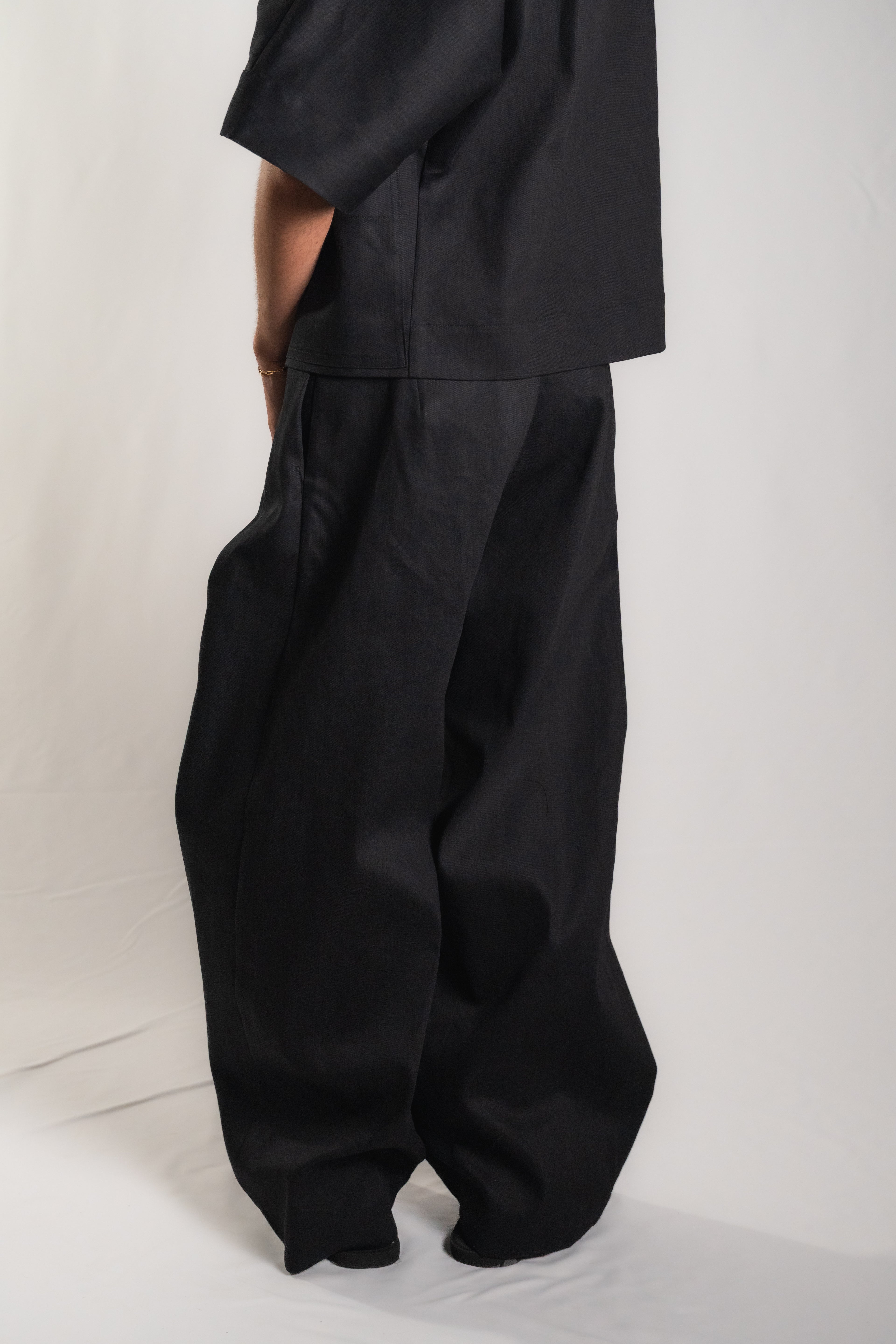 LONG PANTS WIDE LEG - BLACK