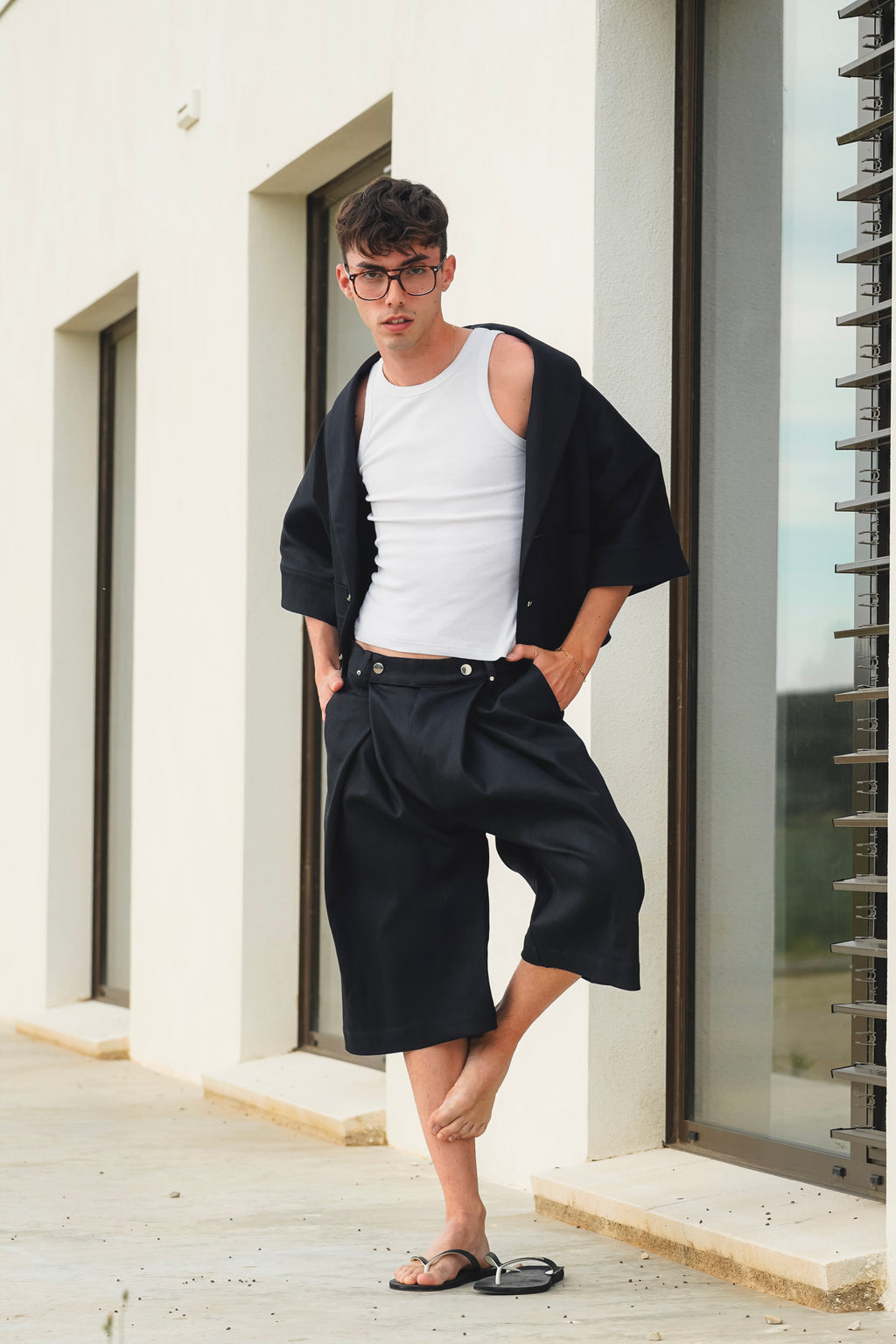 JORTS - BLACK