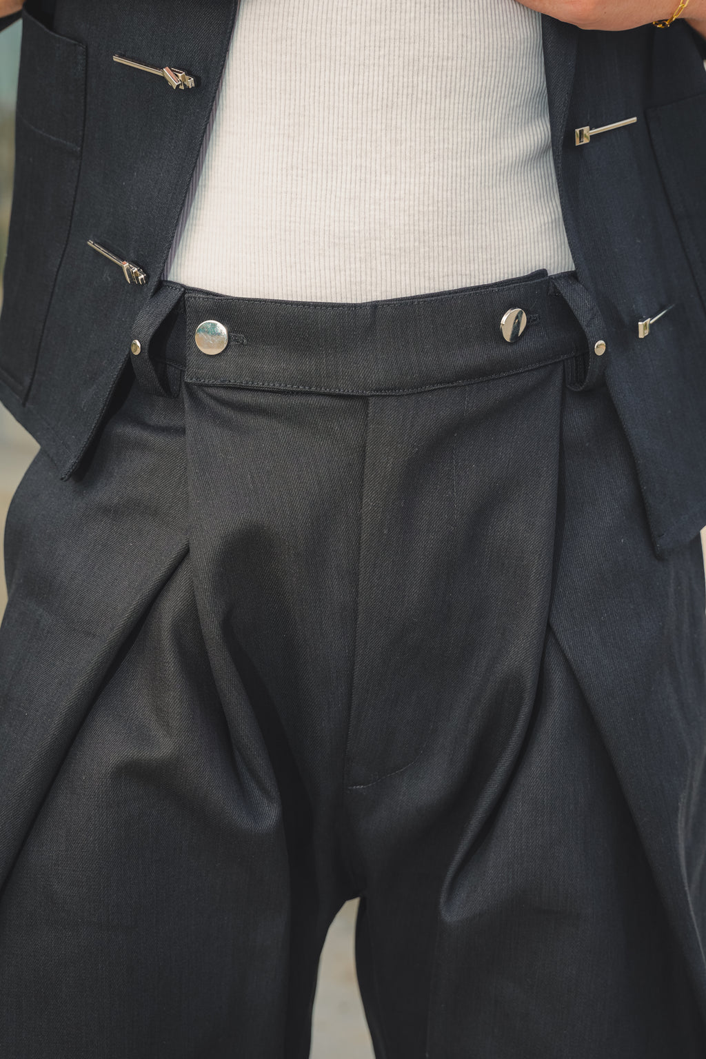 LONG PANTS WIDE LEG - BLACK